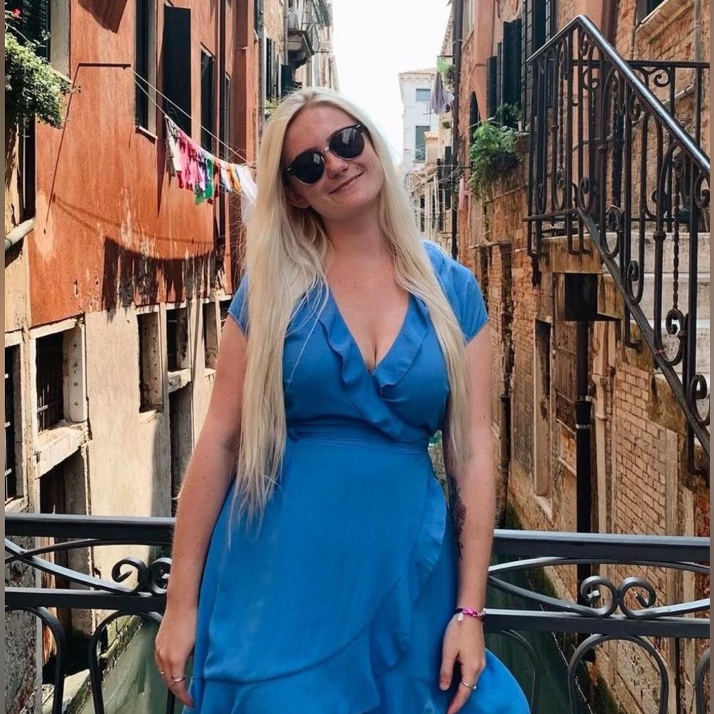Sunday Best Slate Blue Dress